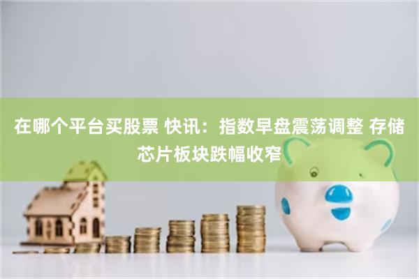 在哪个平台买股票 快讯：指数早盘震荡调整 存储芯片板块跌幅收窄
